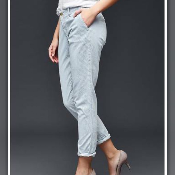 Gap girlfriend chinos in railroad stripe - Picture 3 of 7